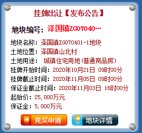温岭市泽国镇山北村ZG070401-1商住地块预计11月网拍