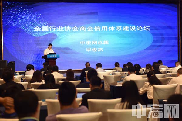 第二项 国家公共信用信息中心综合规划处处长杨柳发表主旨演讲——《行业协会商会对城市信用建设的支撑作用》