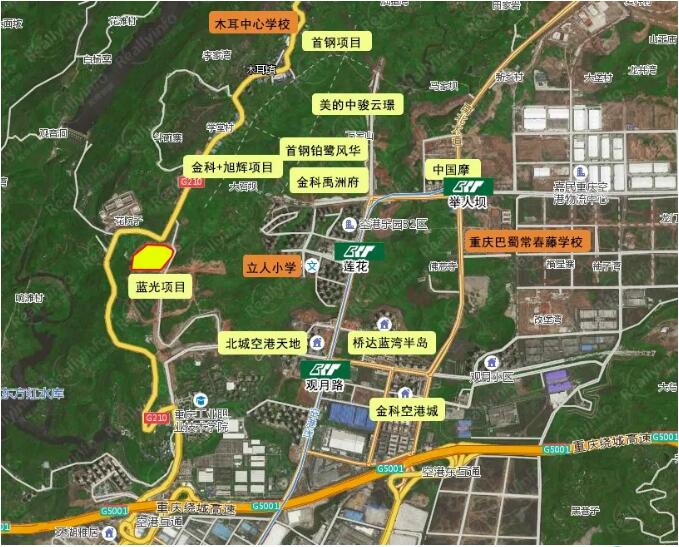 土拍预告:大渡口,空港,高职城443亩商住地块上线