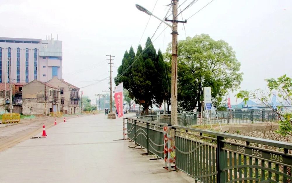 荆州的“楚河汉街”沙市洋码头文创园六月工程进度