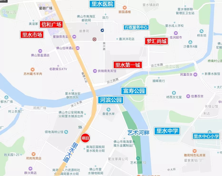 以及里水小学,里水中心小学,里水中学等教育资源,此外,里水镇行政服