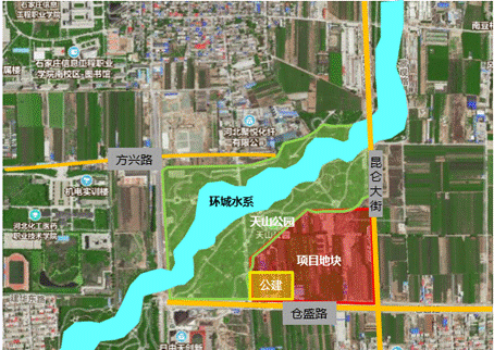 （华远地产石家庄高新区竞得地块区位图）