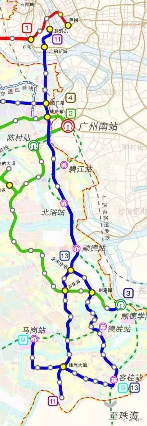 佛山地铁11号线或将对接中山轨道2号线