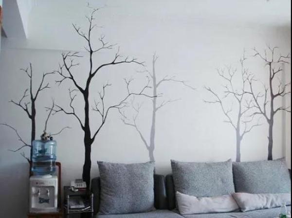 ▲灰色沙发和米色墙面