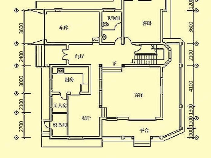 e1一层四室二厅三卫 e1一层四室二厅三卫
