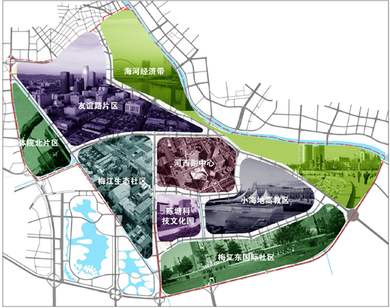 (河西板块分布)