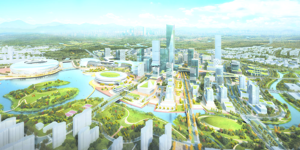 空港新城三岔TOD效果图