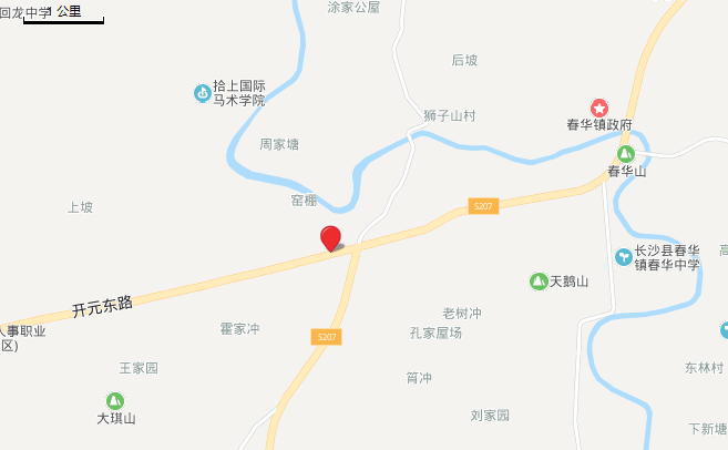 两宗姊妹地块同位于长沙县春华镇春华山村s207以南