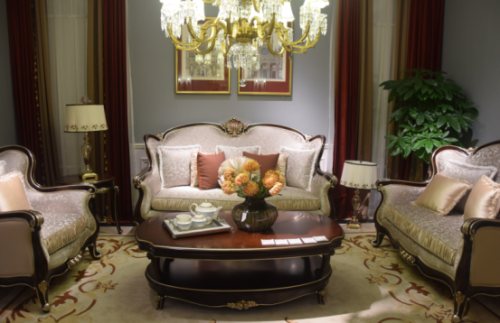 猜猜这款线条纤细银灰色的沙发叫什么名字？提醒，是店中的“爆款沙发”哦。没错，它是玫瑰系列沙发。这款沙发除了“体态”优雅，体积也适中，摆在客厅里显得很轻盈时尚。