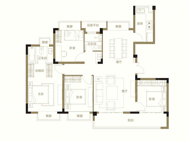 鸿海溪园高清户型图刚刚上传,看看是不是你心