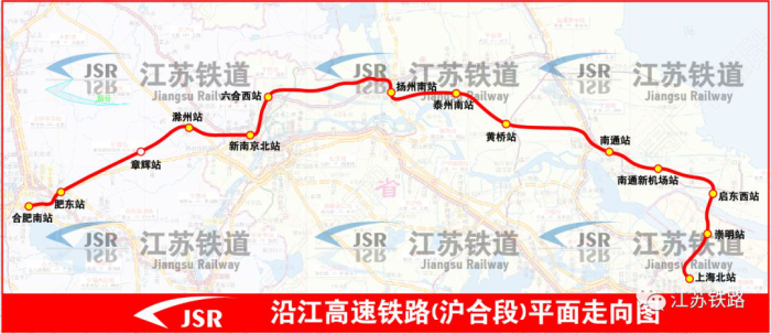 重磅 北沿江高铁最新走向图流出南通新机场站在列选址疑确定 焦点解读 南通乐居网