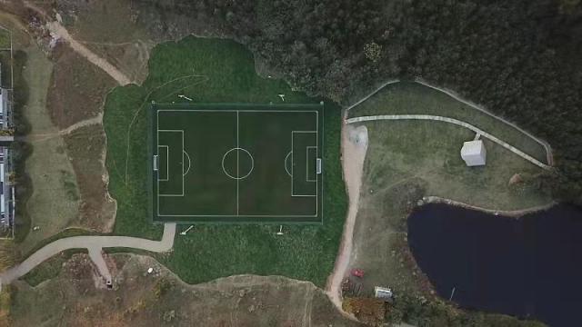 安吉桃花源足球场实景图
