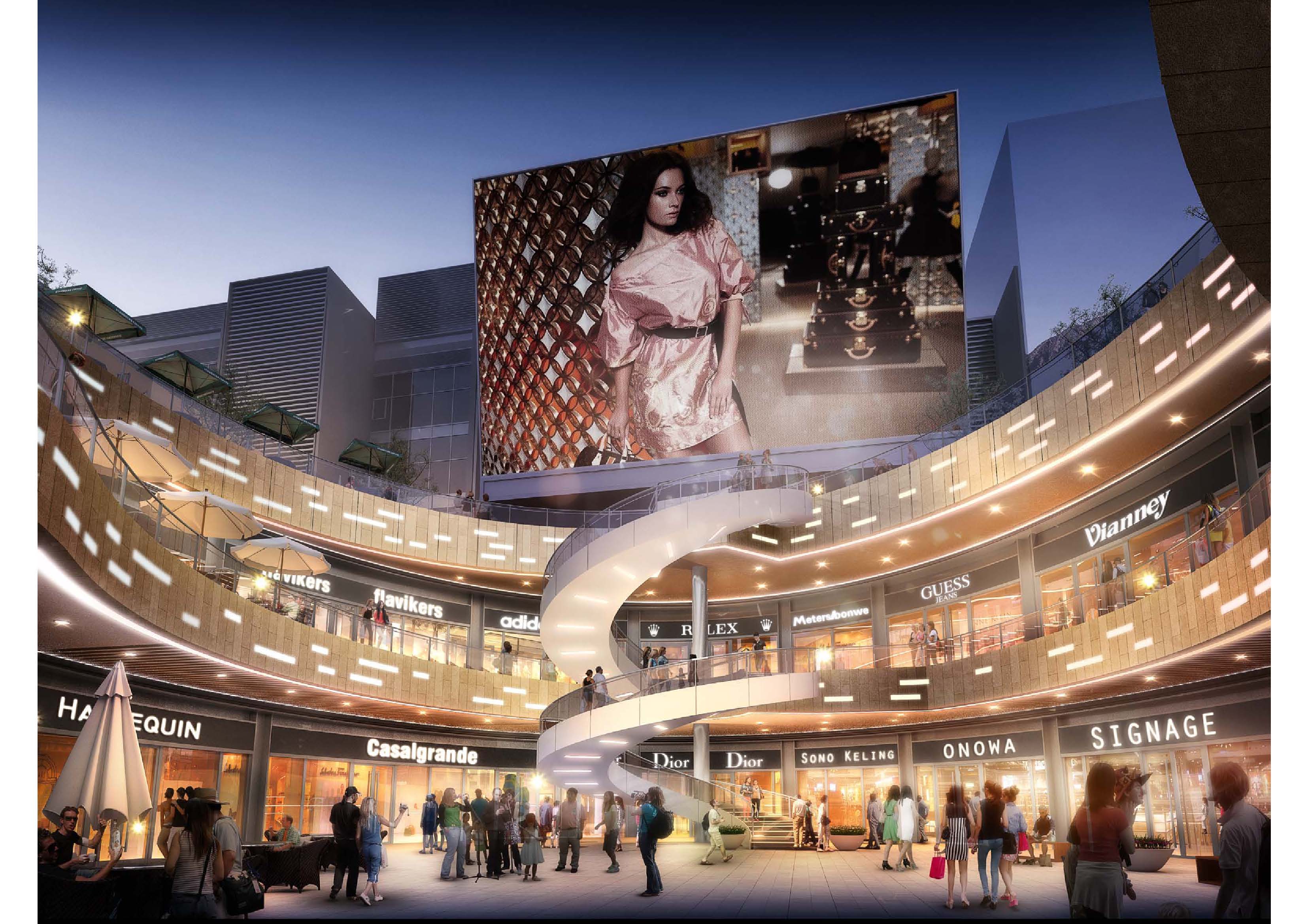 商场绿化案例：泰国·新视觉购物中心!_设计