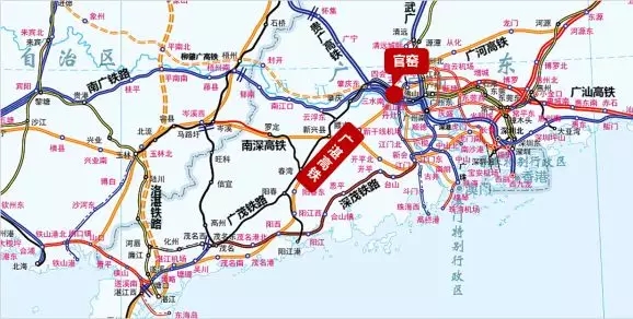 预计2018年8月开工,据了解,广湛高铁规划经广州,佛山,肇庆,茂名