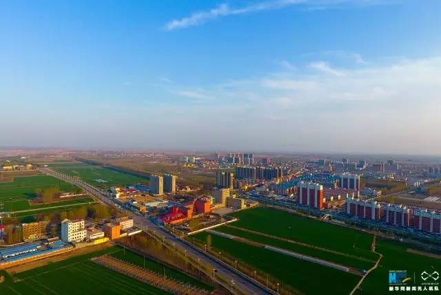 图为新华网无人机队航拍河北省安新县.新华网 张润贞 摄