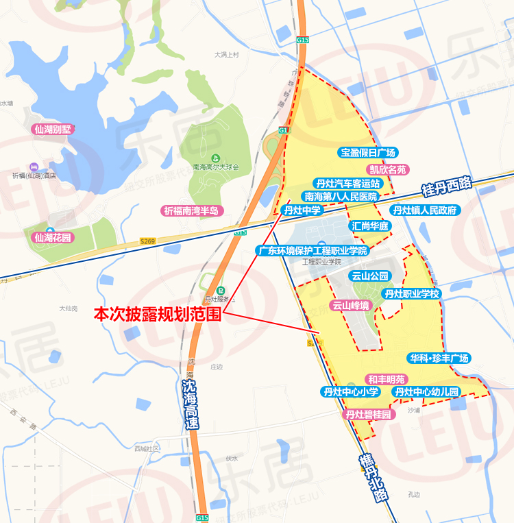 新增小学规划!丹灶南部片区规划批后公示 释出宅地超10宗