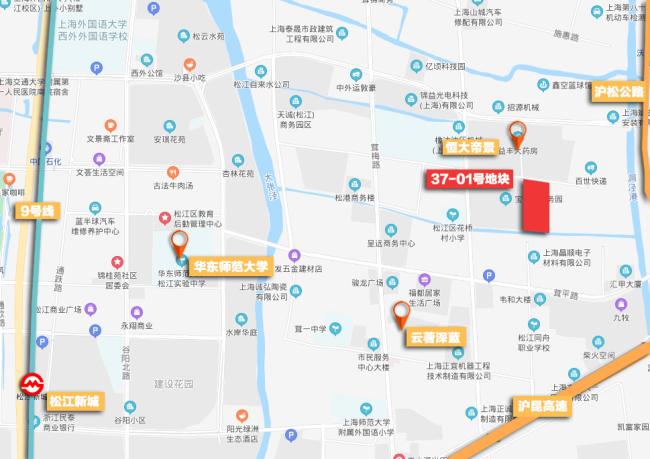 松江新城宅地挂牌 距地铁商业位置尴尬为何引3家房企竞拍
