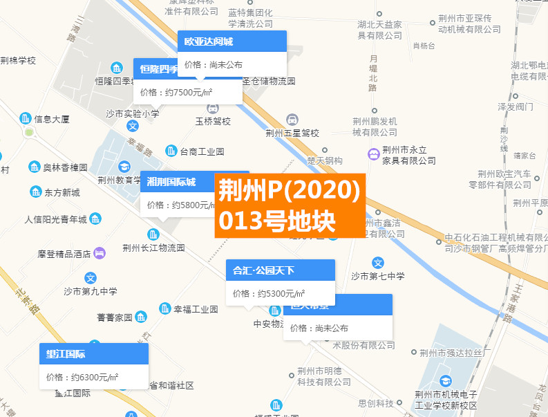 起拍价4个亿  东区推出红光路以东荆州P(2020)013号地块