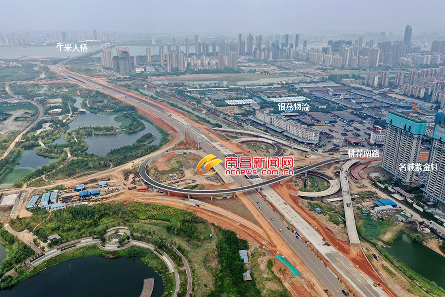 南昌"二环线"昌南大道主线预计9月底通车