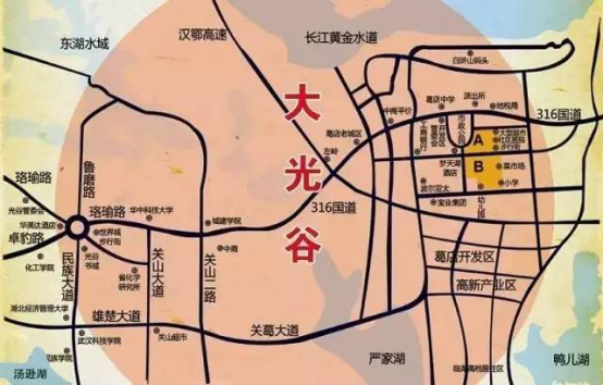 未来,光谷将继续做大做强光电随着时间的推移,光谷东越来越多的规划一