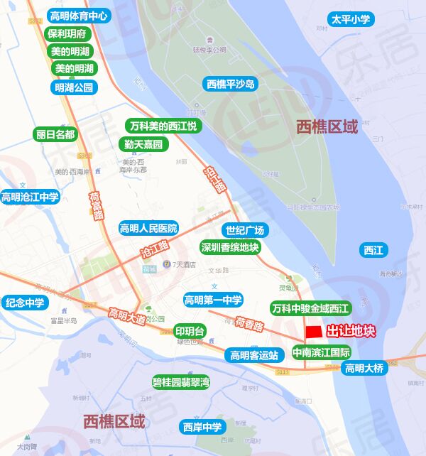 2818元/㎡底价成交！万科2.7亿斩获高明荷城逾4万㎡临江宅地