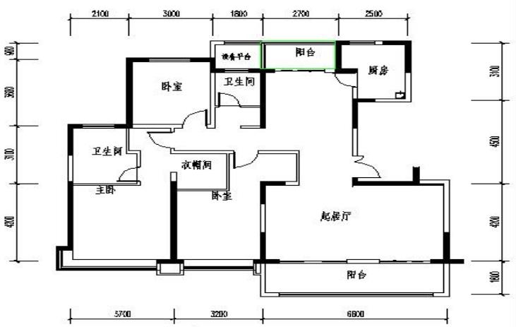 153㎡三室两厅两卫