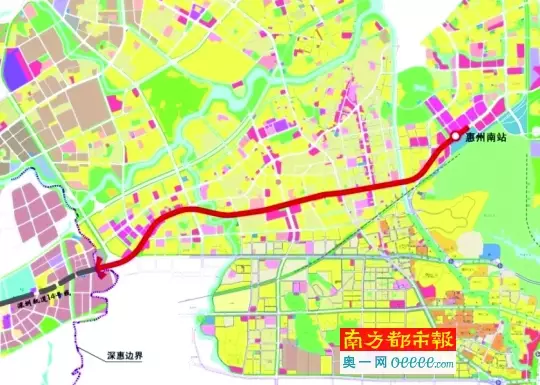 深圳地铁通惠州 线路图首次曝光