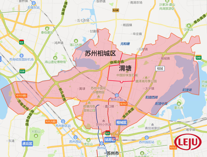 相城跌地图