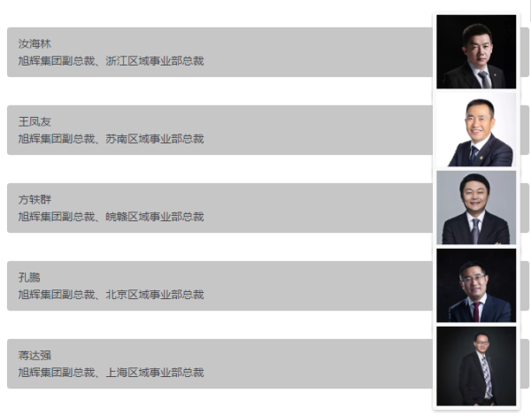 旭辉集团获奖人员