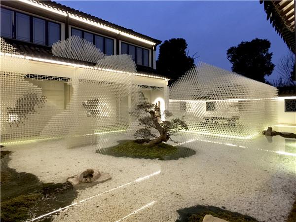 △“虚山水”庭院
