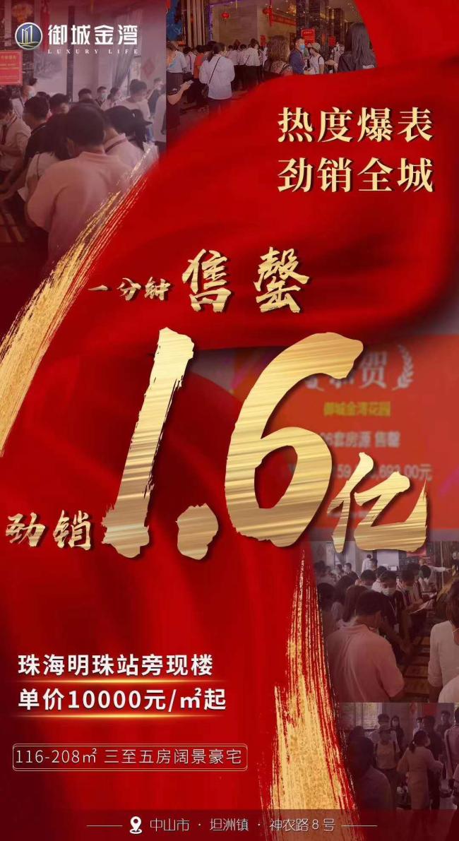 市场成交|1分钟售罄！有盘10天销售破亿！上周中山住宅...