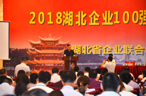 △ 湖北省企业联合会领导宣读-湖北制造业企业100强名单 △