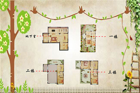 经典联排别墅户型 经典联排别墅户型