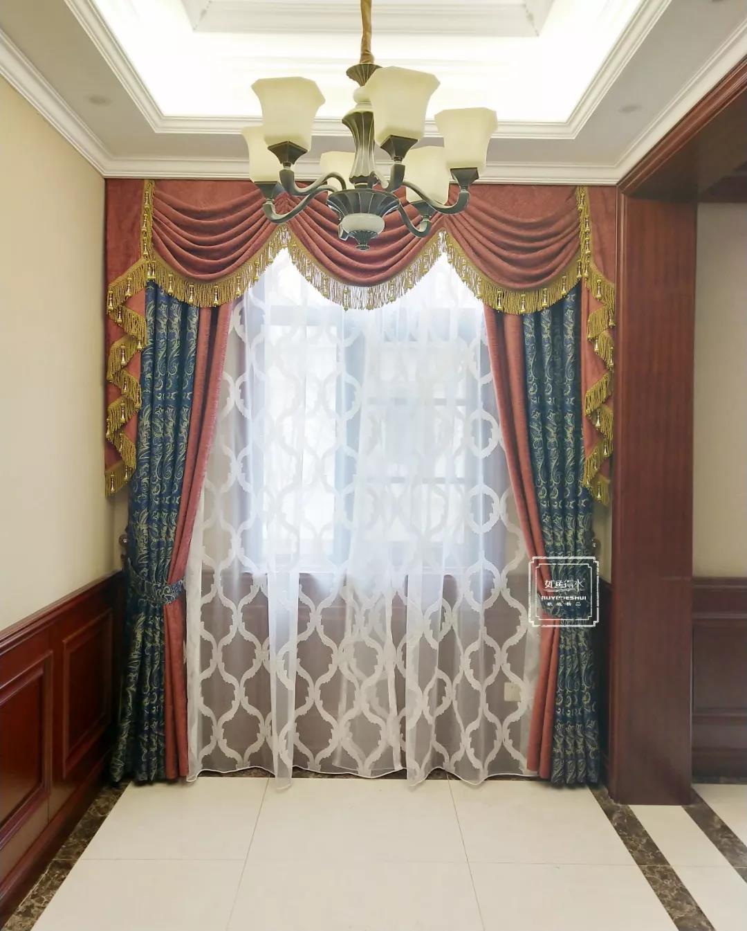 巴克莱布艺 欧式古典奢华大气豪华客厅窗帘_设计素材库免费下载-美间设计