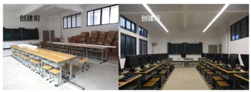 欧普照明为学校创建的“点亮未来电脑教室”