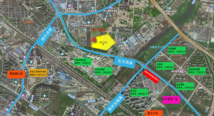 10914元/㎡起拍 天宁东方西路北侧、横塘河西路西侧地块