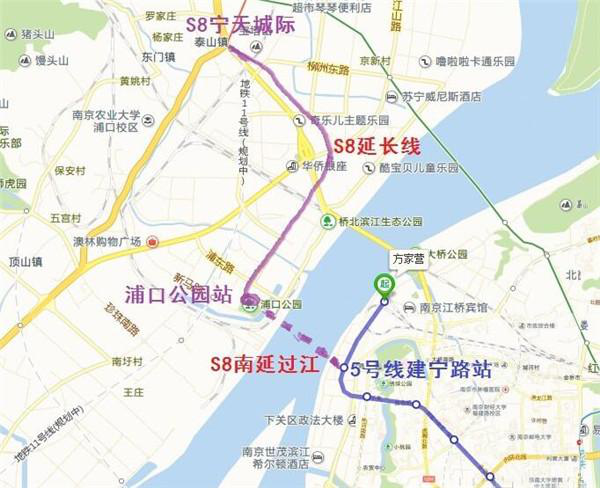 南京江北3条新地铁今年开建 将影响170万新区人出行!