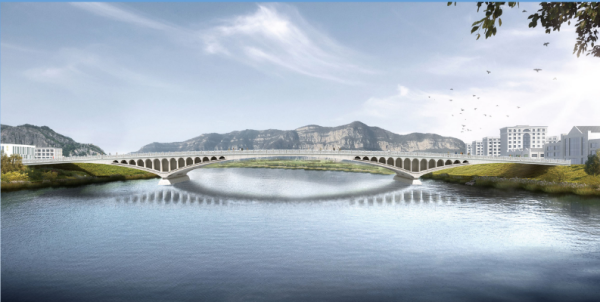 太原将在汾河景观带再建一座漫水桥 将与滨河东路、汾西路平交