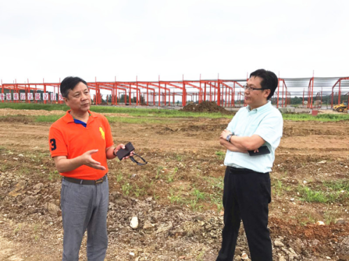 中国木塑协会专家赴亿利华中绿色新材料产业园