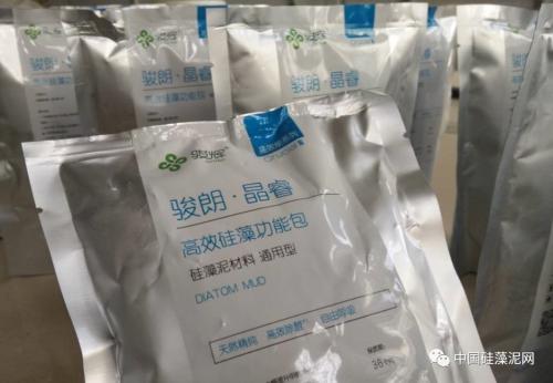 陈颉女士向考察团一行介绍骏辉硅藻泥系列产品