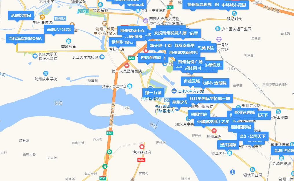 荆州楼市地图