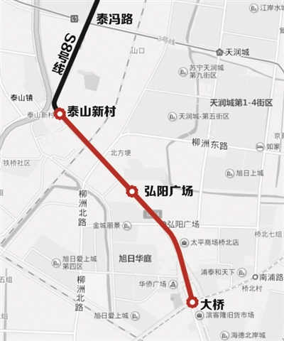 南京地铁S8号线确定南延至浦口公园 未来过江