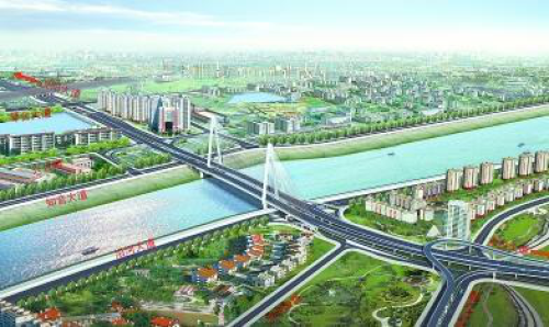 新月湖桥建成后8向车道将开放 汉阳片区交通获