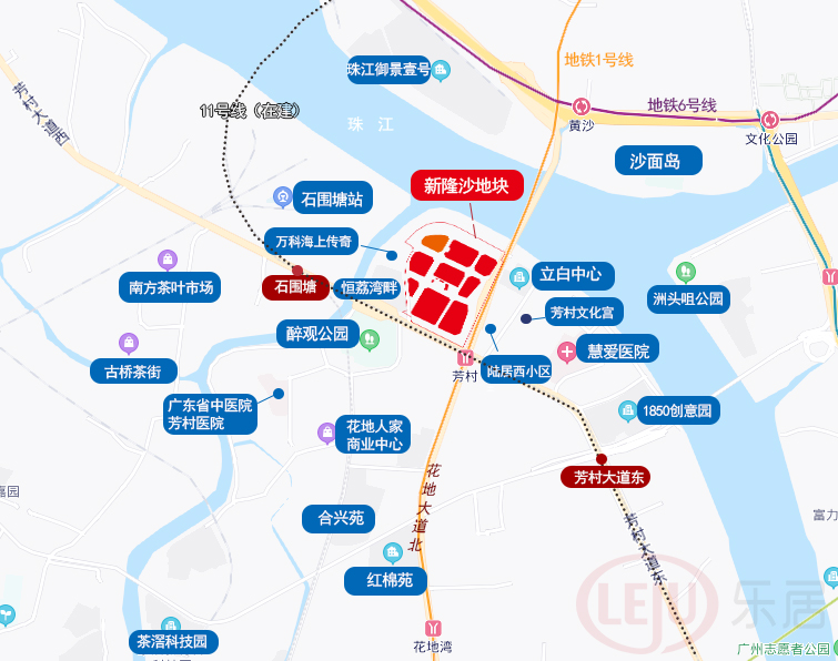 建300米地标！18662元/㎡ 华夏幸福68亿夺荔湾白鹅潭江景宅地