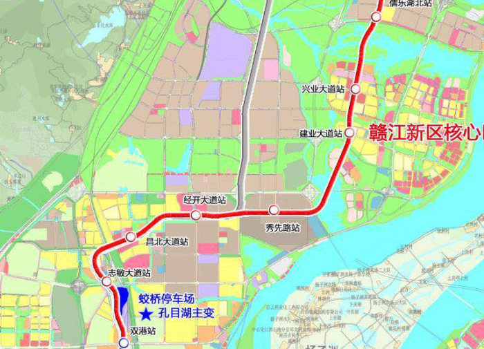 南昌地铁1号线北延或过儒乐湖核心区 地铁5号线凉了?