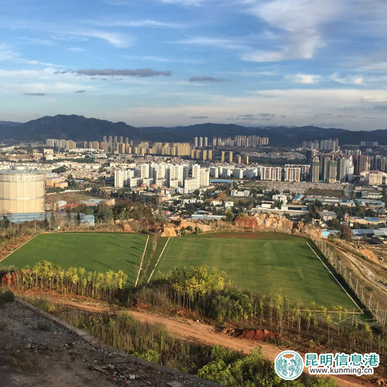 建设中的长虫山麦溪运动公园