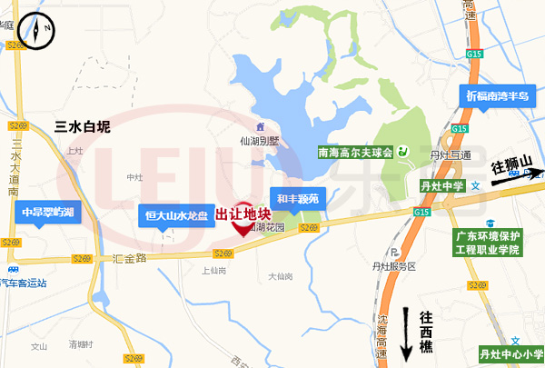 丹灶的祈福南湾半岛和和丰颖苑和三水纯新盘恒大山水龙盘和中昂翠屿湖