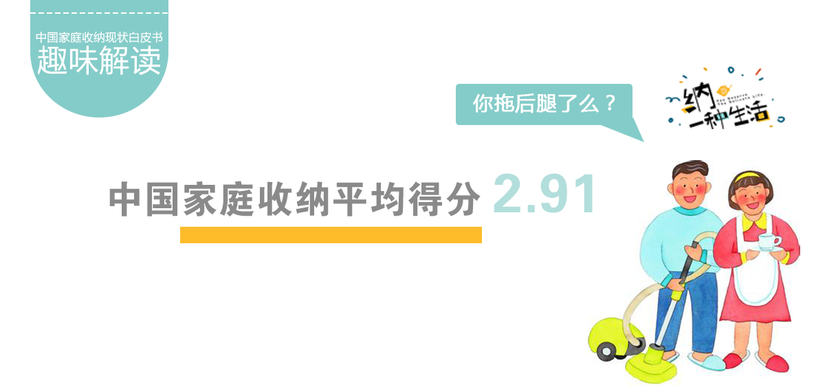 中国家庭收纳平均得分2.91 你拖后腿了么？