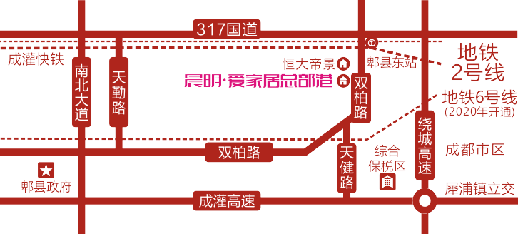 项目交通区位图