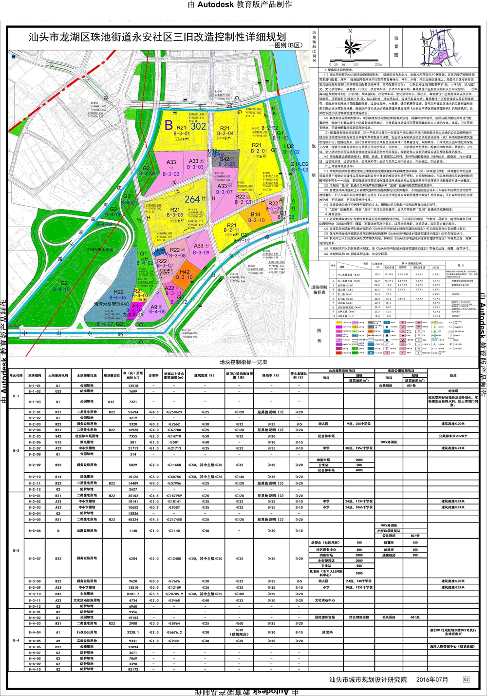 《汕头市龙湖区珠池街道永安社区三旧改造控制性详细规划》批后公告
